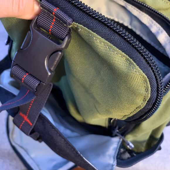 Land’s End Green, Black Backpack, Laptop Sleeve, Two Compartments, Bottle Holder - Picture 11 of 12